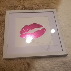 Pink metallic lips